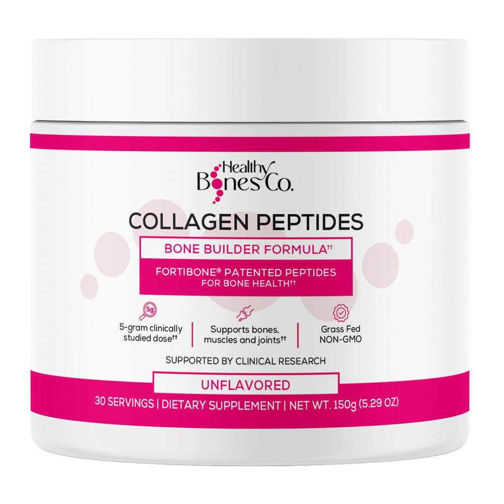FORTIBONE Collagen Peptides Unflavored canister front label