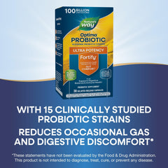 Plant based prebiotic fiber included in Fortify Optima