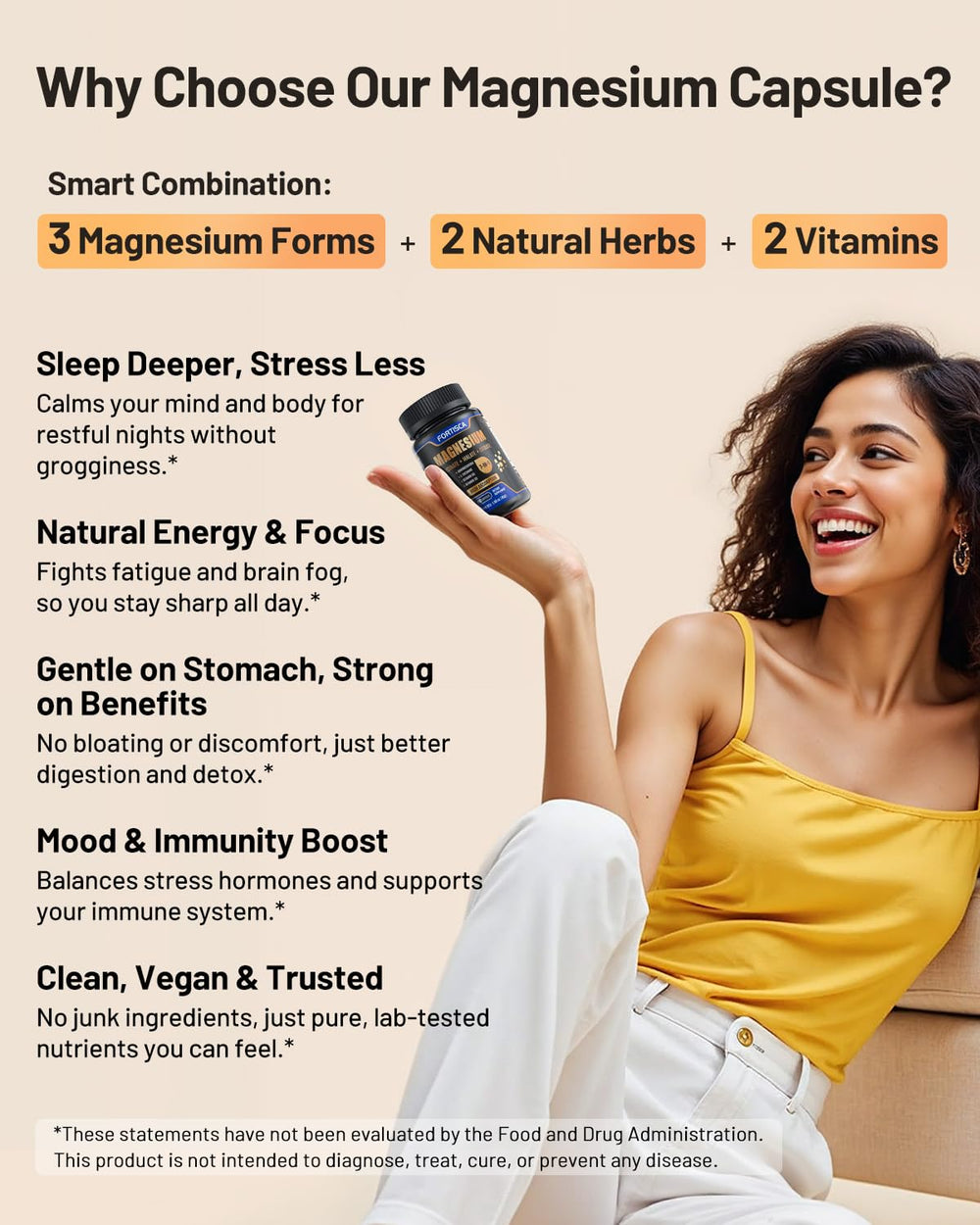 Close-up of Fortisca bottle label