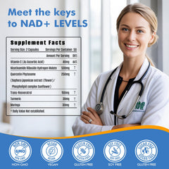 Fortisca NAD+ capsules close-up