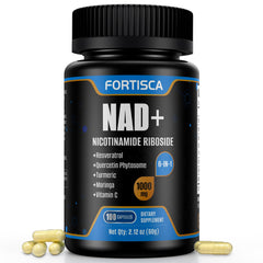 Fortisca NAD+ packaging and label
