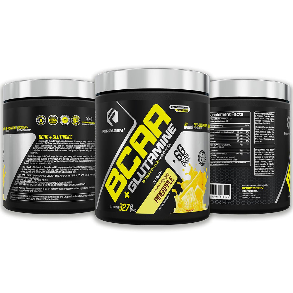 Post-workout recovery focus with Forzagen BCAA powder