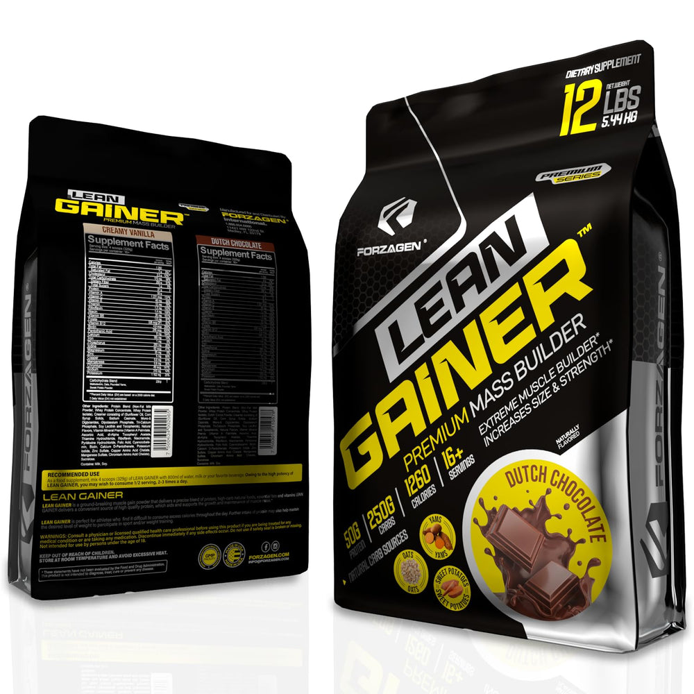 Forzagen Lean Gainer post-workout shake demonstrates fast recovery options.