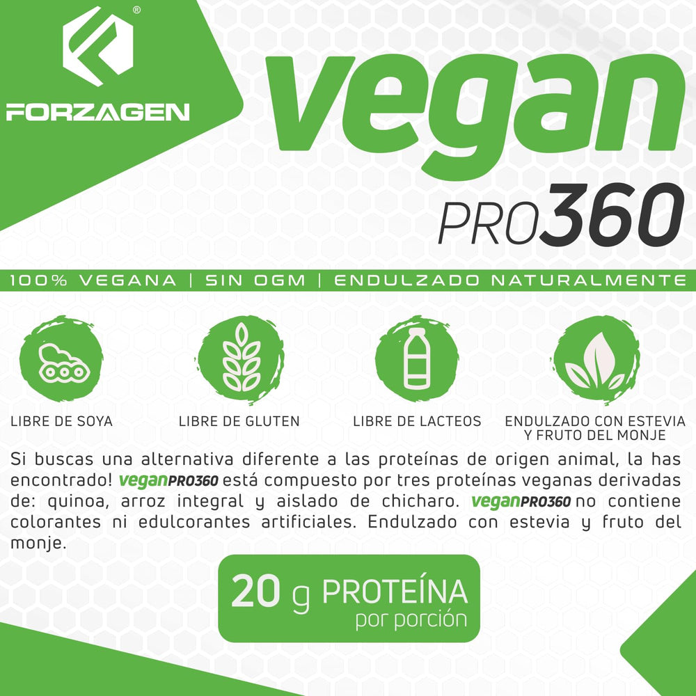 Forzagen Vegan Protein 360 shaker ready for a quick protein mix