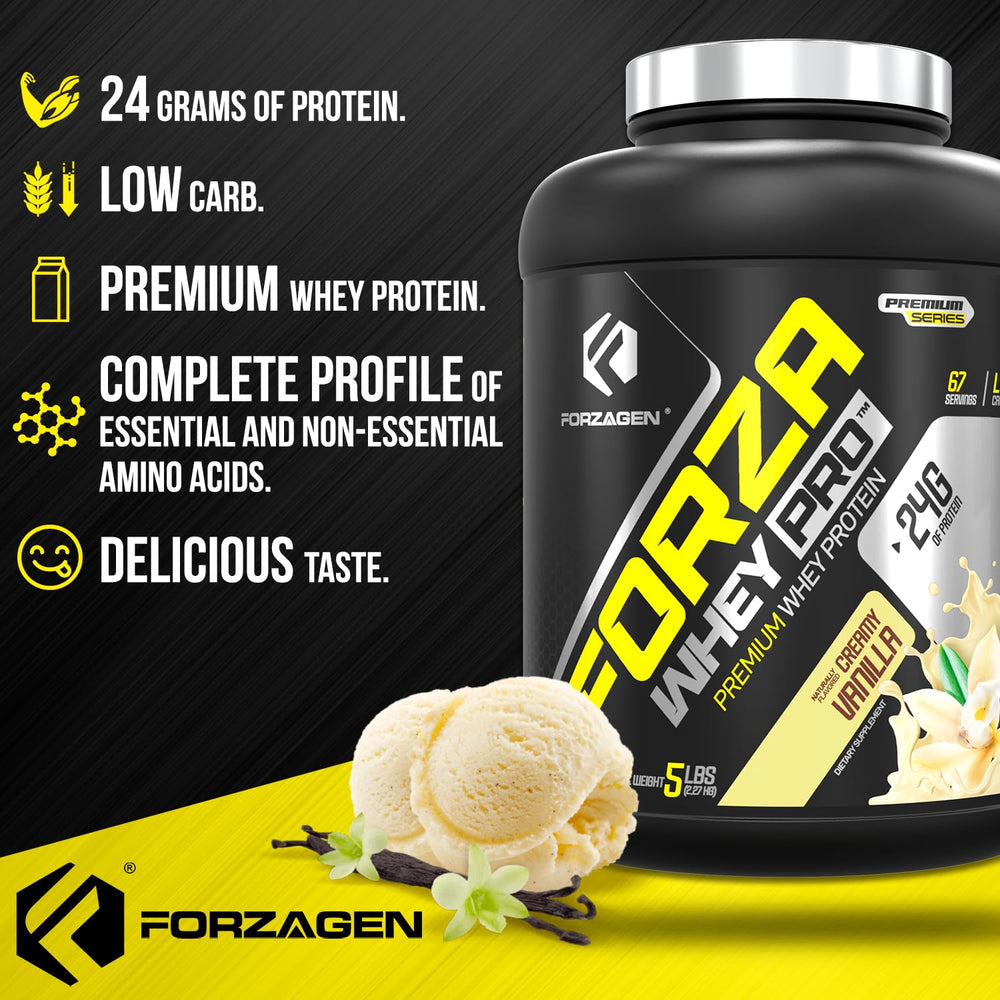 Healthy post-workout shake made with Forzagen Whey PRO vanilla