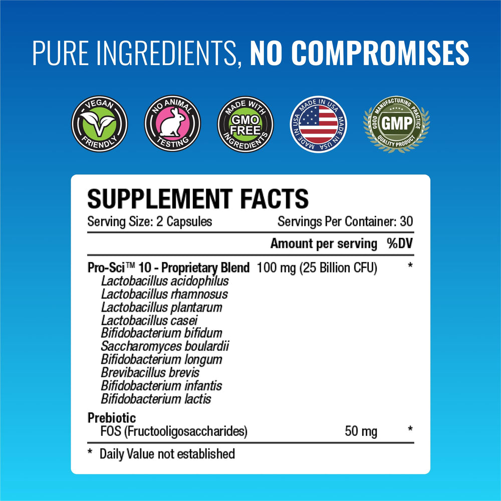 50 mg FOS prebiotic in the formula