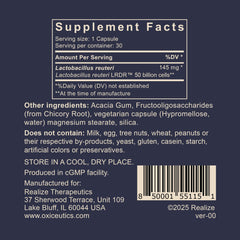 FOS prebiotic fiber blend included with MyReuteri