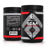 Front of Fossil Fuel BCAA Sugar-Free Post-Workout Powder canister in Fruit Punch flavor