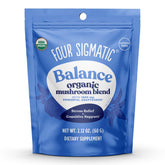 Four Sigmatic Calm Mushroom Blend bottle with label on white