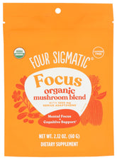 Four Sigmatic Focus Blend bottle and box on a clean surface