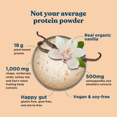 Vanilla flavor branding with sweet vanilla scoop