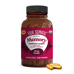 Front view of Four Sigmatic Memory Capsules bottle