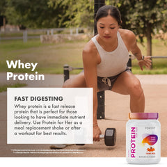 FoxyFit Protein for Her nutrition facts panel helps track protein and sugar per serving