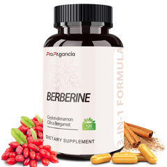 FraFr.gancia Berberine HCl bottle with Ceylon Cinnamon and Citrus Bergamot