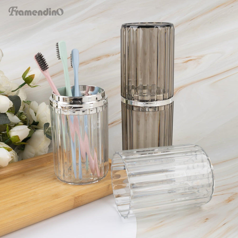 Compact 2-pack Framendino cups with lids for travel