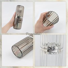 Cup with rounded edges and connecting ring