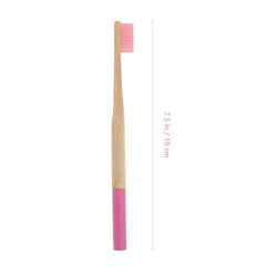 Close-up of bamboo wooden handle