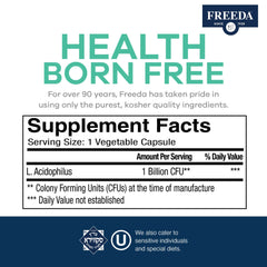 Packaging highlighting organic inulin and blue agave prebiotics