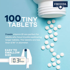 Freeda B1 Thiamine 100 mg ingredients and label