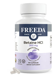 Freeda Betaine HCl bottle with 90 capsules