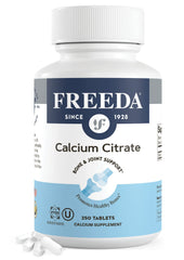 Freeda Calcium Citrate 1000mg bottle label