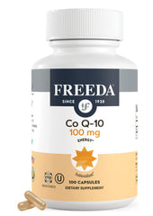 Freeda CoQ10 100mg bottle label