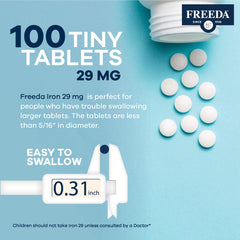 Vegan-friendly, gluten-free Freeda iron tablets