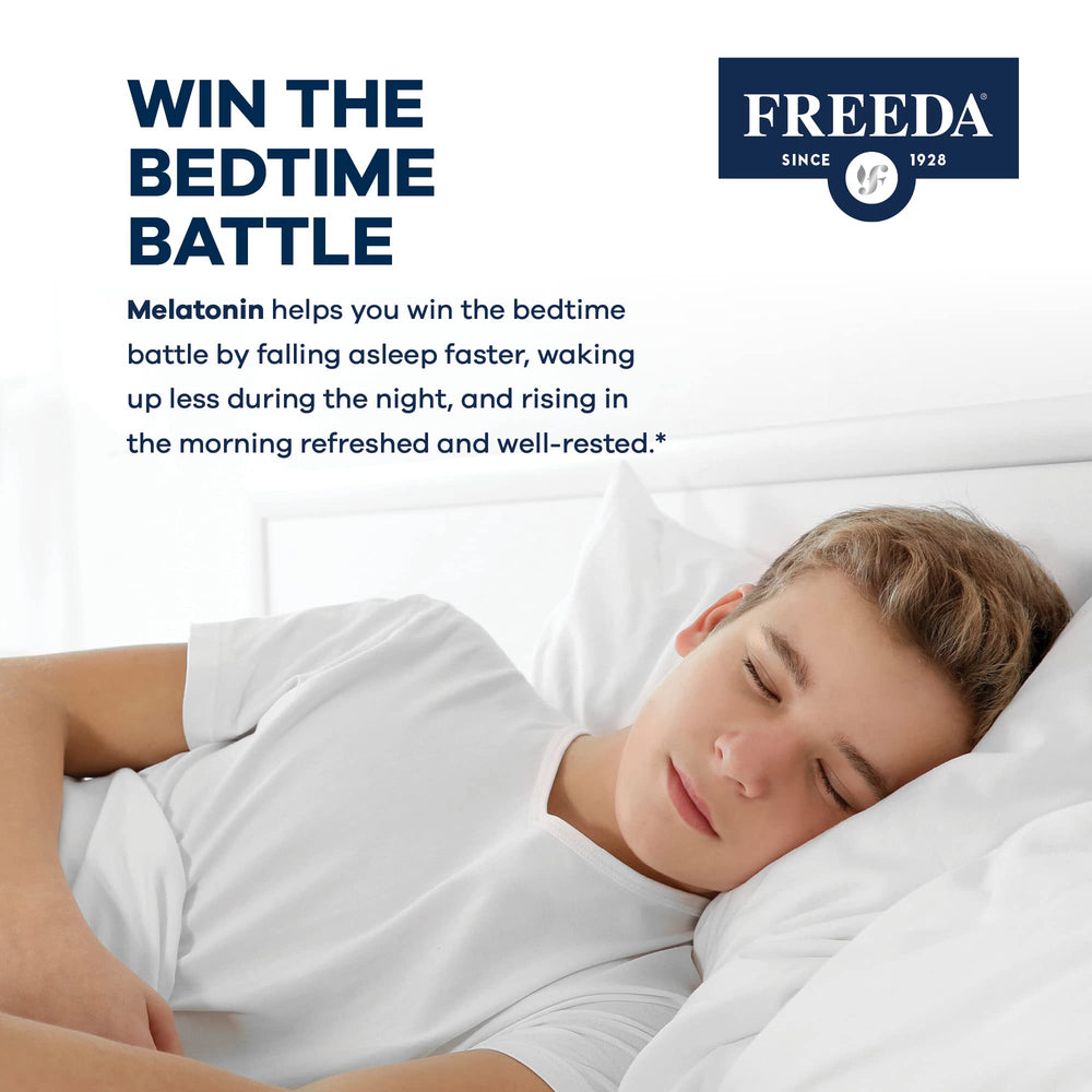 Made in USA GMP-certified facility badge for FREEDA Melatonin