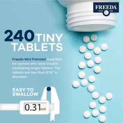 Vegan and gluten-free icons for Freeda Mini Prenatal