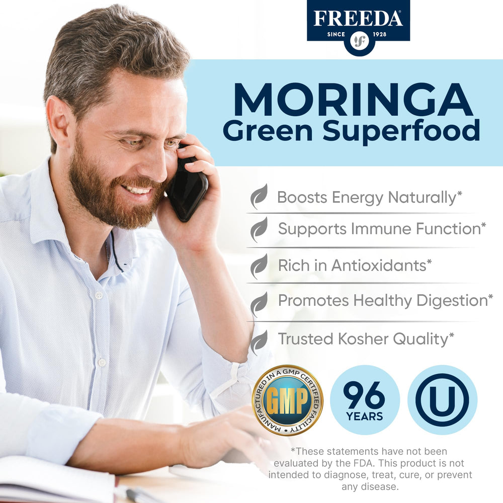Close-up of moringa plant nutrients and vitamins