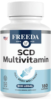 Freeda SCD Multivitamin bottle with 180 capsules