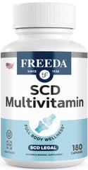 Freeda SCD Multivitamin bottle with 180 capsules