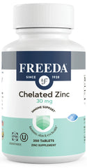 Freeda Zinc 30mg chelated TRAACS zinc bisglycinate high absorption
