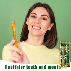 Miswak toothbrush used for brushing to promote healthy gums