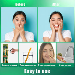 Healthy teeth and gums with natural Miswak sticks