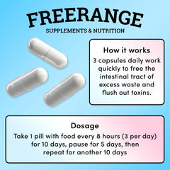 Freerange ParaPurge USA-made seal emphasizes domestic production quality and trust.
