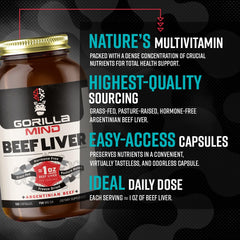 Freeze-dried beef liver capsules for nutrient preservation