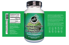 Freeze-dried prickly pear extract from nopales capsules