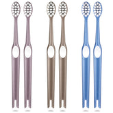 Fregum 8812 extra-soft toothbrushes for adults with full head (6-count)