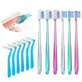 Fregum V-Shaped Orthodontic Toothbrush for braces (6-pack) front view