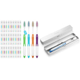 Frekare 100-pack bulk toothbrushes in assorted colors