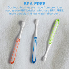 Clip-on toothbrush protector covering bristles