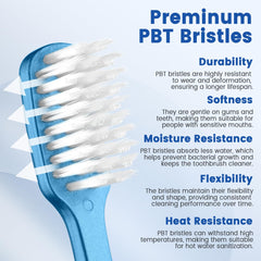 Ventilated bristles for faster drying