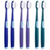 Frekare Extra Soft Toothbrushes set of 6 in three colors