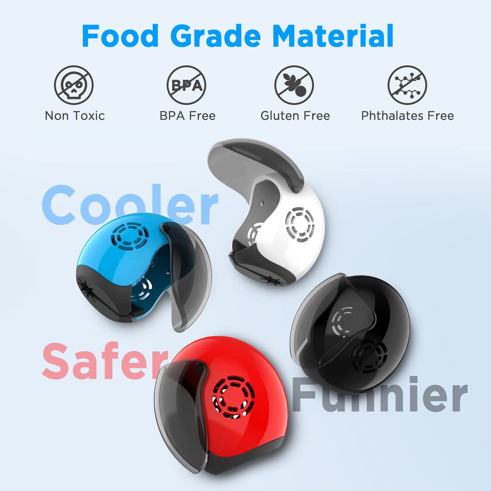 Frekare helmet toothbrush covers shown in use on a toothbrush