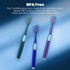 Teeth and gums being cleaned with Frekare toothbrush