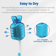 Red Frekare toothbrush cap clip-on protector
