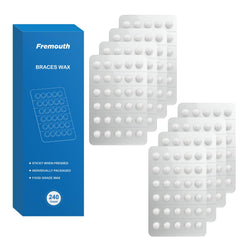 Fremouth orthodontic wax tablets individually foil-wrapped for freshness