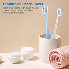 Toothbrush head covers included