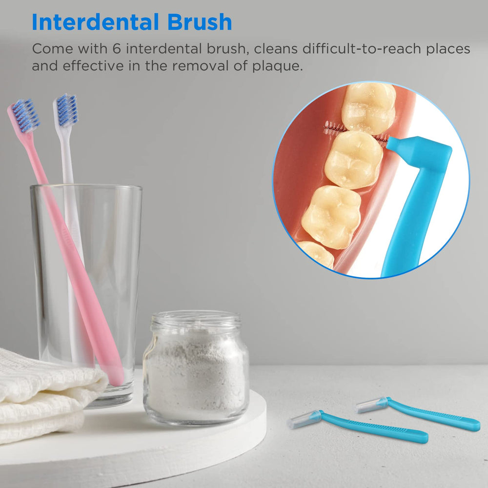Inner soft rounded bristles designed for brackets